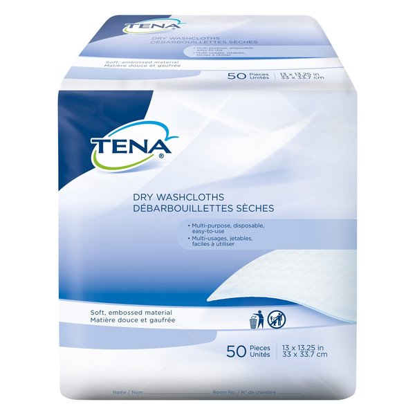 Tena TENA Dry Adult Wipe or Washcloth 13 X 13-1/4 Inch, PK 50 74500